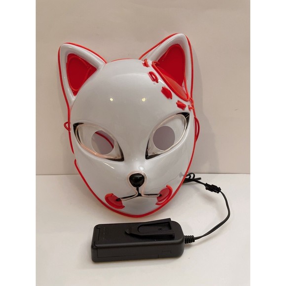 Japanese Anime Fox Mask - Halloween Cosplay Costume Party Prop - Picture 1 of 3